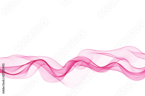 Abstract vector wave. Template for advertising. Pink wave. Eps 10