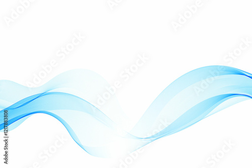 Blue abstract wave. Presentation template. Eps 10