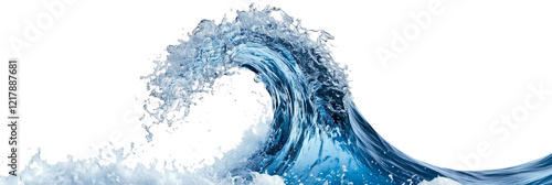 wave of water isolated 