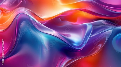 Wallpaper Mural Colorful abstract patterns, close-up of dynamic patterns and vibrant colors, futuristic design Torontodigital.ca