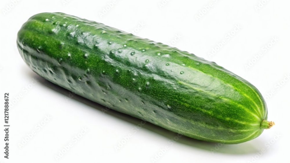 Fresh cucumber on a white background Fresh cucumber on a white background