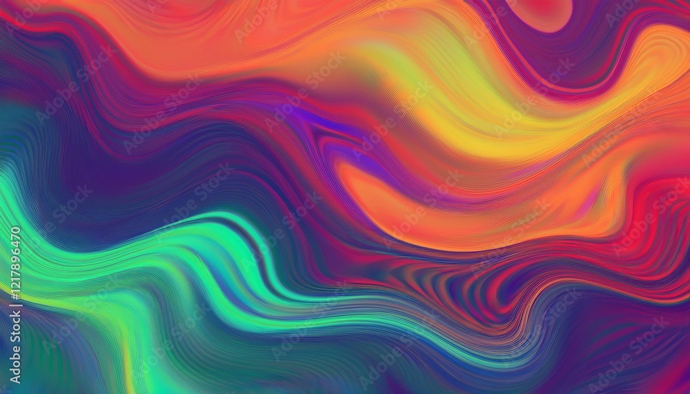 abstract gradient background futuristic liquid wavy colorful background generative ai abstract gradient background futuristic liquid wavy colorful background generative ai
