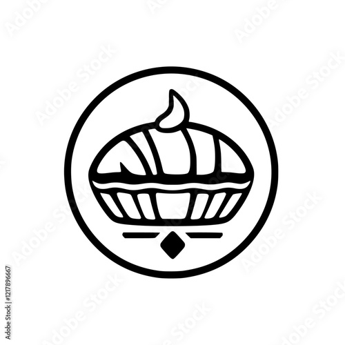 A delectable pie, a delightful dessert. This image showcases a mouthwatering pie, perfect for satisfying your sweet tooth. A culinary masterpiece, ideal for bakery menus and food blogs.