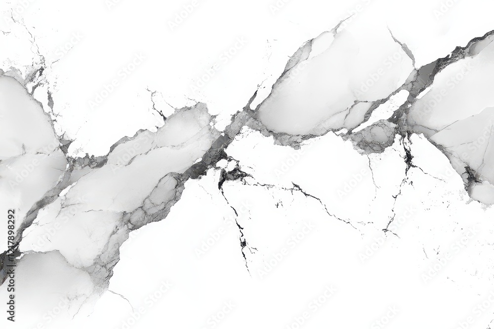 Obraz premium Abstract Grey Veins On White Marble Background