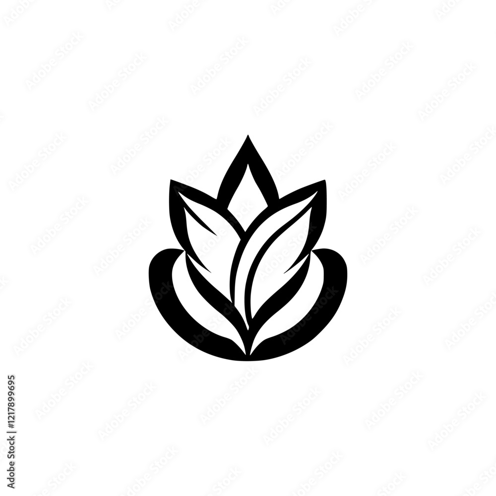 Elegant Botanical Leaf Design: Nature Inspired Logo, Vector Illustration, Eco Symbol Elegant Botanical Leaf Design: Nature Inspired Logo, Vector Illustration, Eco Symbol
