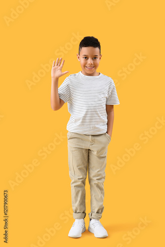 Little African-American boy...