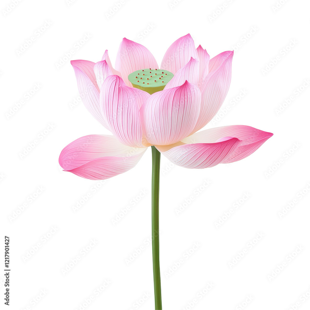A stunning pink lotus flower blooming in pristine transparent background with delicate petals and details, Beautiful lotusSingle lotus flower isolated on transparent background A stunning pink lotus flower blooming in pristine transparent background with delicate petals and details, Beautiful lotusSingle lotus flower isolated on transparent background