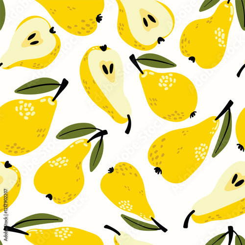 Modern abstract vector design with seamless Fruits pattern and unique textures, ideal for fabric, stationery, and home decor.