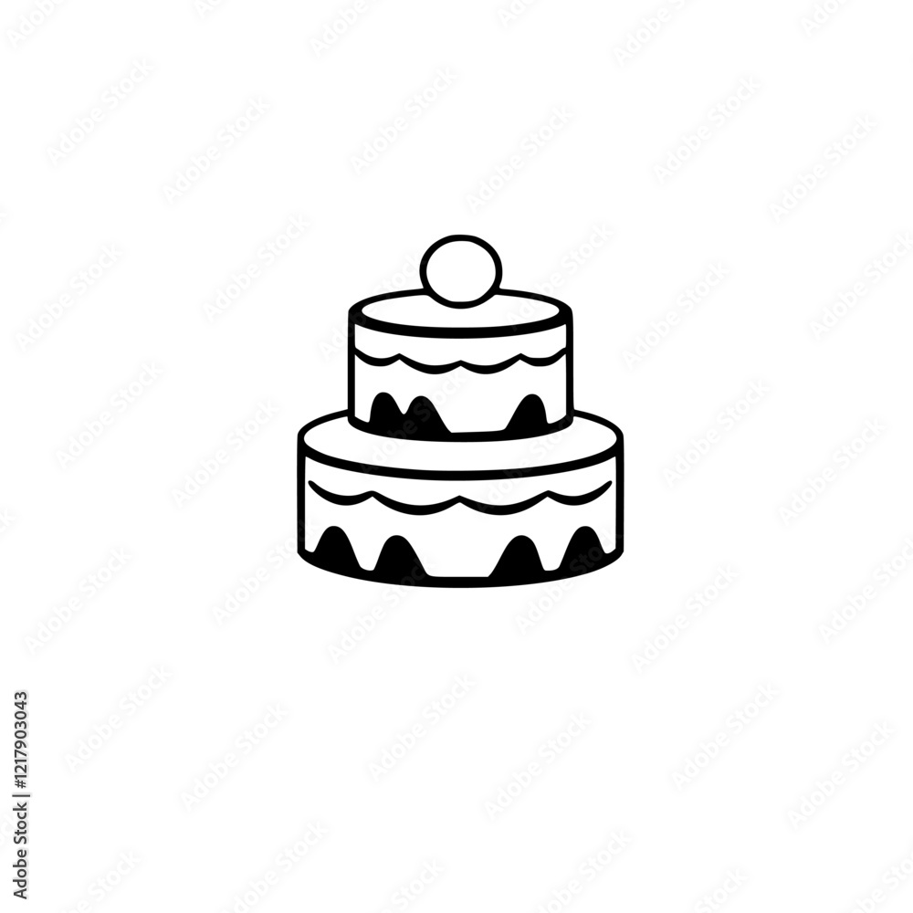 A delightful two-layered cake, perfect for birthdays, weddings, or any special occasion. This image showcases a delicious dessert, ideal for sweet tooths and celebration lovers. A delightful two-layered cake, perfect for birthdays, weddings, or any special occasion. This image showcases a delicious dessert, ideal for sweet tooths and celebration lovers.