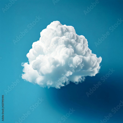 Obraz na płótnie a white cloud on a blue backdrop w salonie