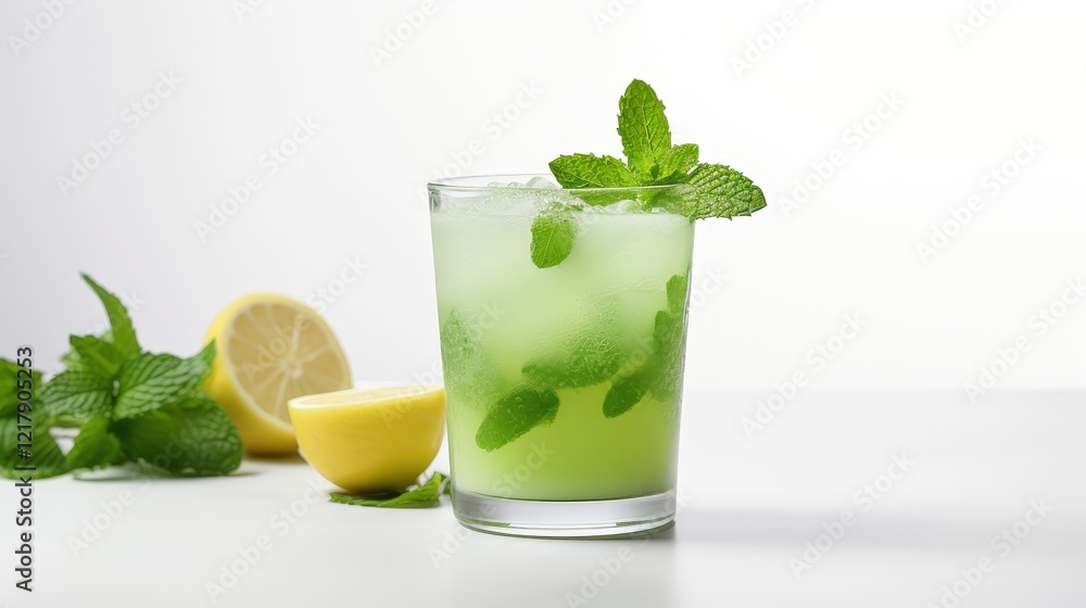 Refreshing Mint Lemonade in Natural Light Refreshing Mint Lemonade in Natural Light