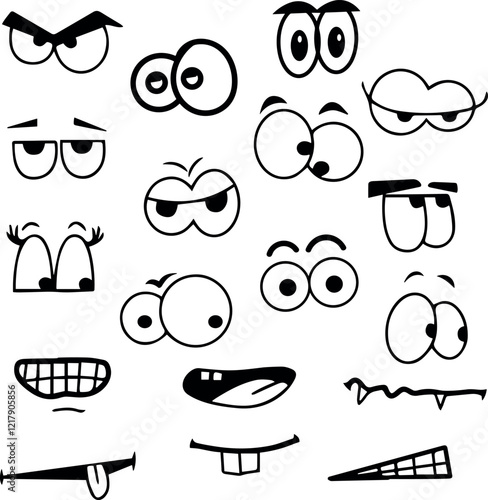 eyes and spouts cartoon design art