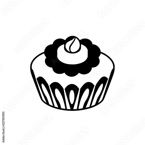 A delectable cupcake, a delightful dessert, a sweet treat for any occasion. This image showcases the beauty of simple things, perfect for blogs and websites focused on food and baking.