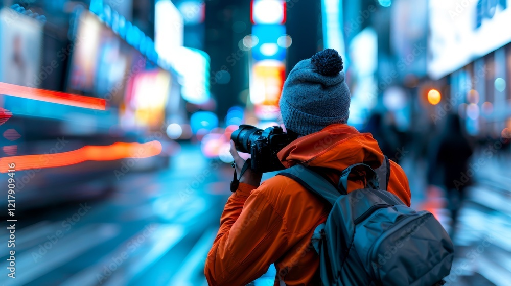 Capturing the Vibrant Energy as Well as the Excitement of Times Square Under the Beautiful Night Sky Capturing the Vibrant Energy as Well as the Excitement of Times Square Under the Beautiful Night Sky