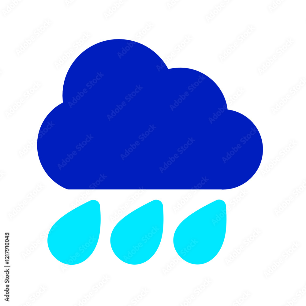 rain duo tone icon rain duo tone icon