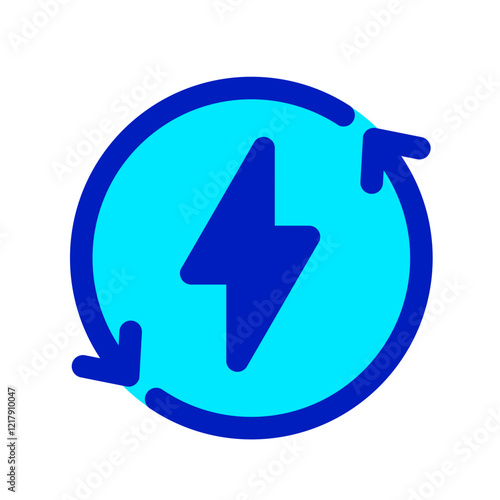 recharge power duo tone icon