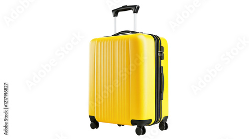 Wallpaper Mural Yellow suitcase on transparent background Torontodigital.ca