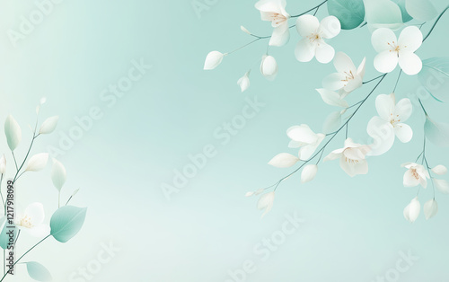Fresh and natural floral theme background
