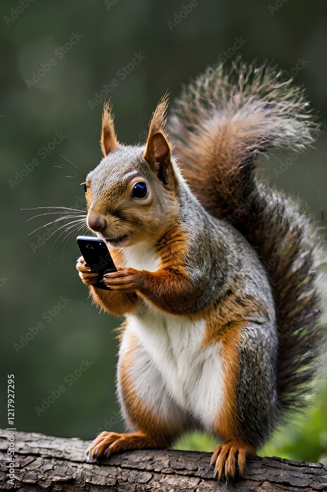 Squirrel News Social Media Smartphone Funny Animal Tech Squirrel News Social Media Smartphone Funny Animal Tech