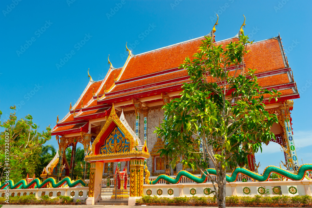 Naklejka premium Temple of the black monk in Thailand