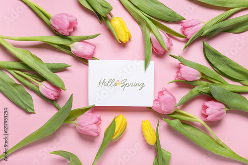 Greeting card with text HEL...