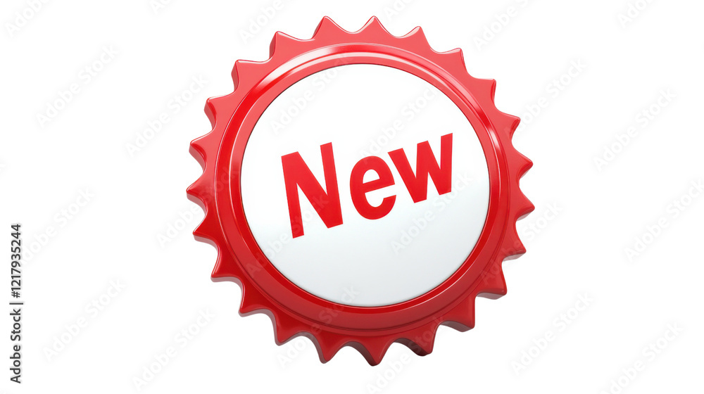 New banner text sign on transparent background New banner text sign on transparent background