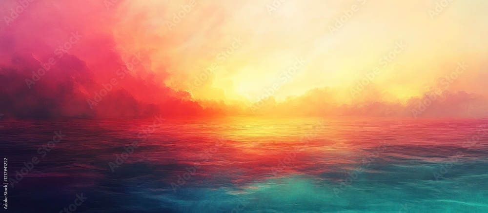 Captivating seascape with a breathtaking sunset over the vast ocean Vibrant hues of orange red and turquoise create a mesmerizing tranquil scene as the waves gently lap against the shore Captivating seascape with a breathtaking sunset over the vast ocean Vibrant hues of orange red and turquoise create a mesmerizing tranquil scene as the waves gently lap against the shore