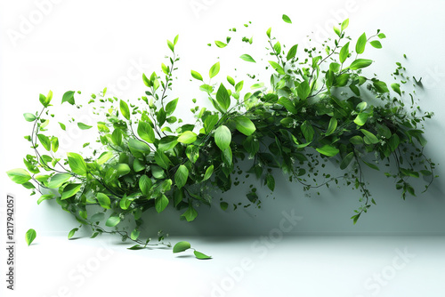 Promotional flyer design featuring green foliage in a contemporary layout photo