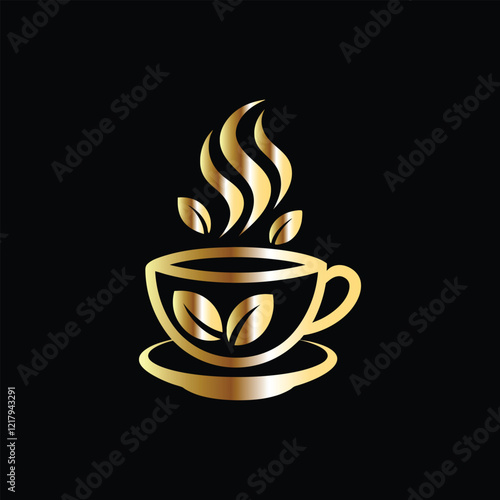 Coffee cup logo design template. Coffee shop, cafe, restaurant, bar, menu,
 coffee house, cafe, restaurant, bar. Vector illustration.