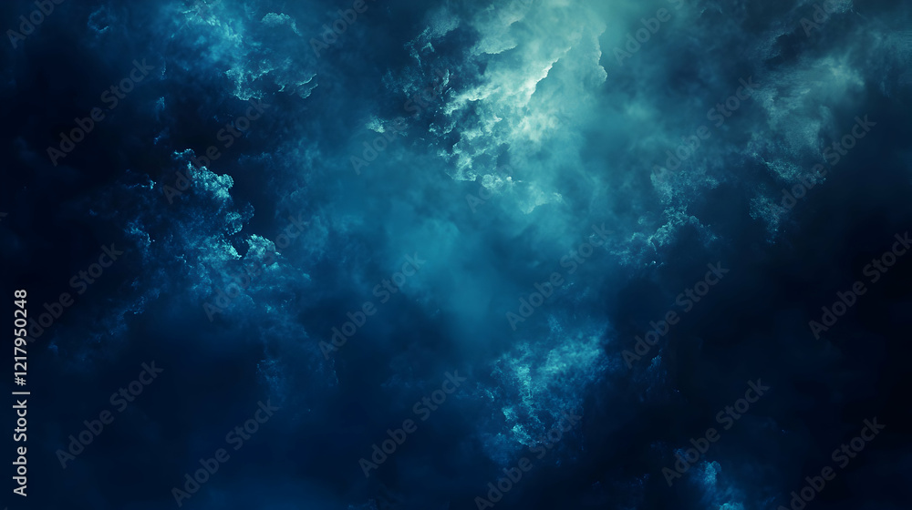 Fototapeta premium Dark stormy cloudscape, night sky, ominous background, for dramatic film effect