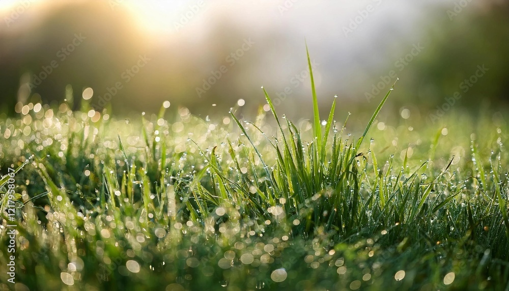 Fototapeta premium green grass and sun