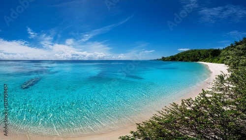beach with turquoise water