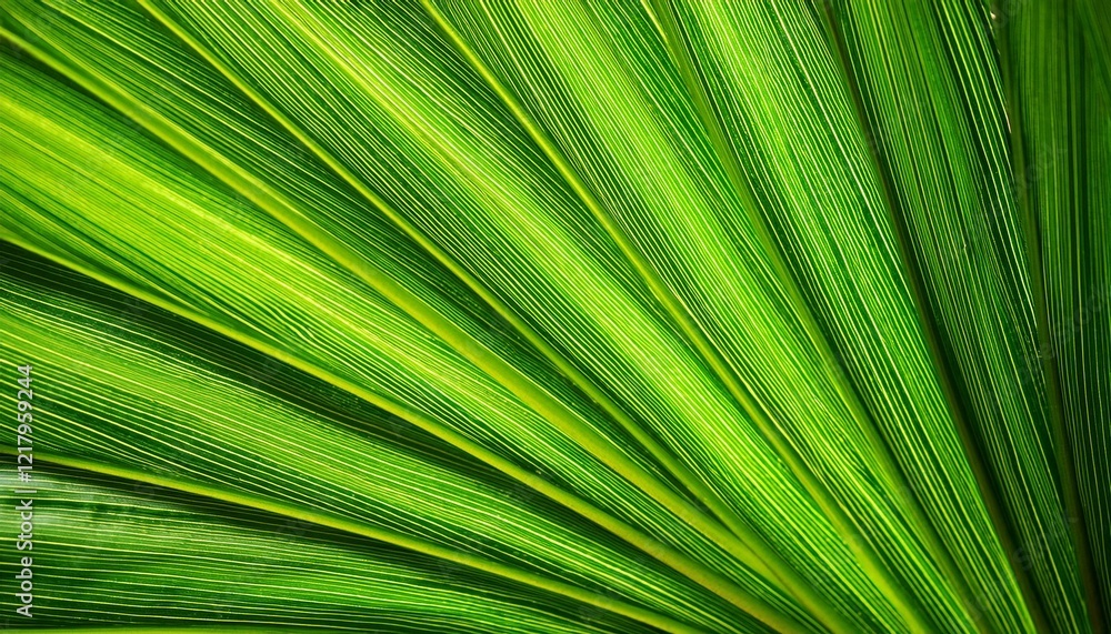 Obraz premium bright green tropical leaf with smooth texture and natural lighting