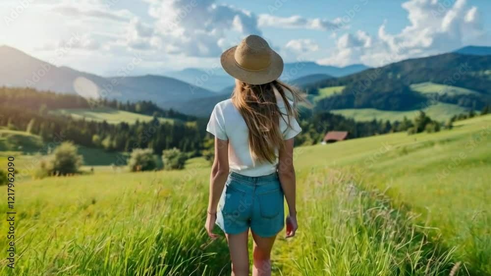 woman in the mountains woman in the mountains