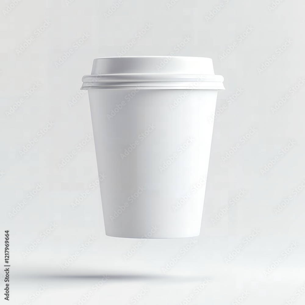 Blank White Disposable Coffee Cup Mockup for Branding and Design Projects Blank White Disposable Coffee Cup Mockup for Branding and Design Projects