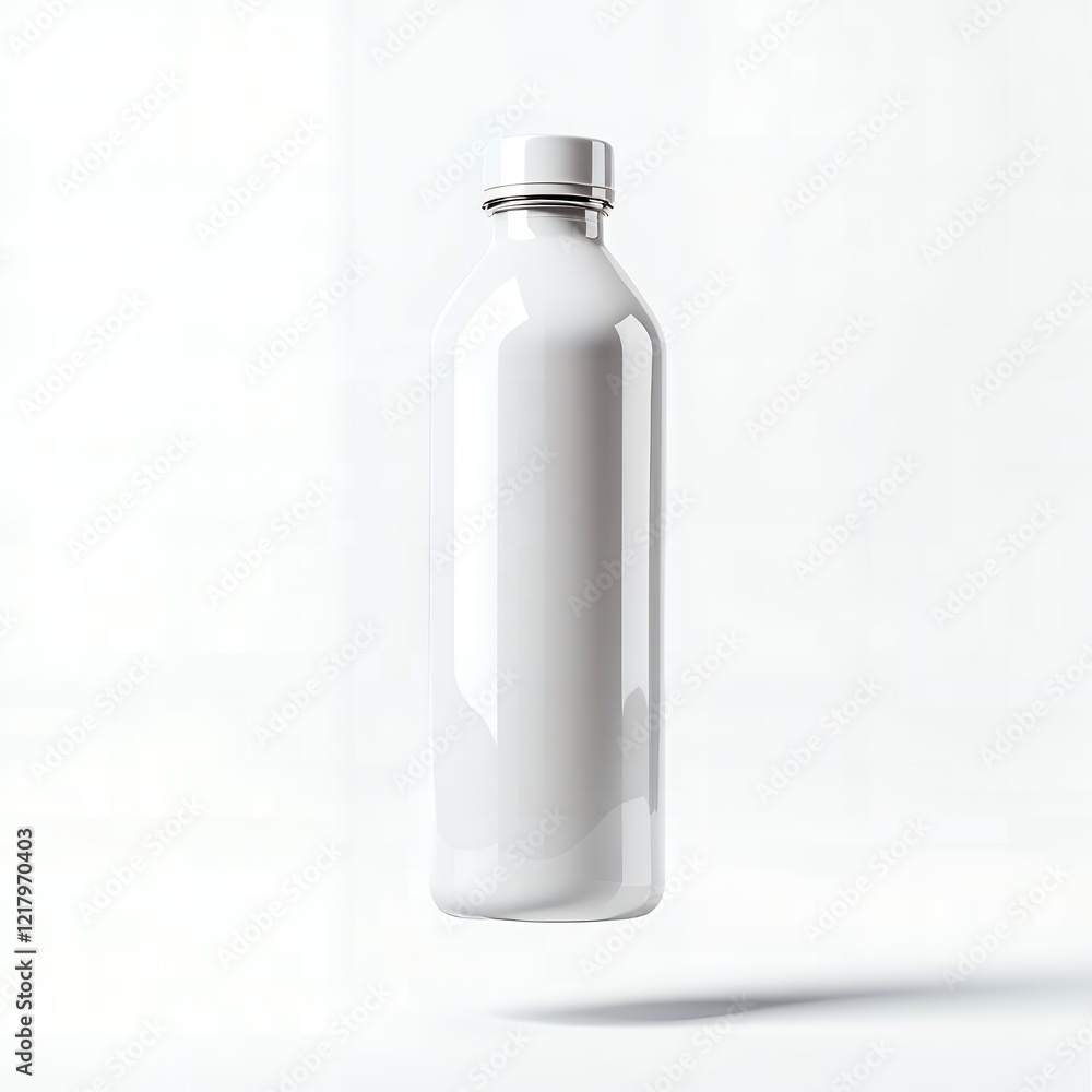 White Plastic Bottle Mockup Design Template for Branding and Packaging Presentation White Plastic Bottle Mockup Design Template for Branding and Packaging Presentation