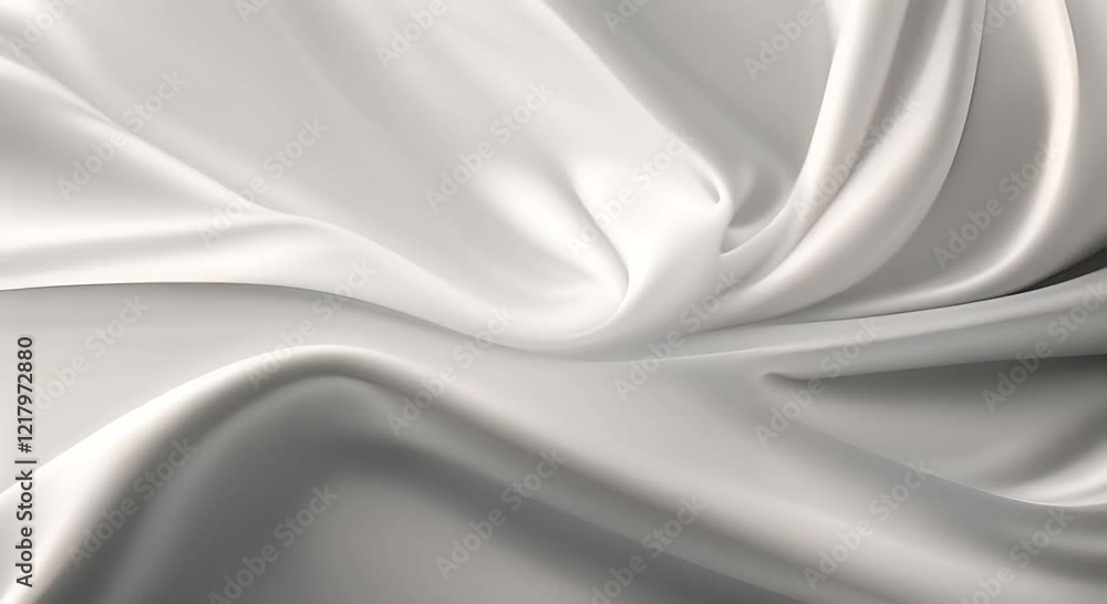 Elegant white silk fabric flowing smooth texture luxurious background 4K Elegant white silk fabric flowing smooth texture luxurious background 4K