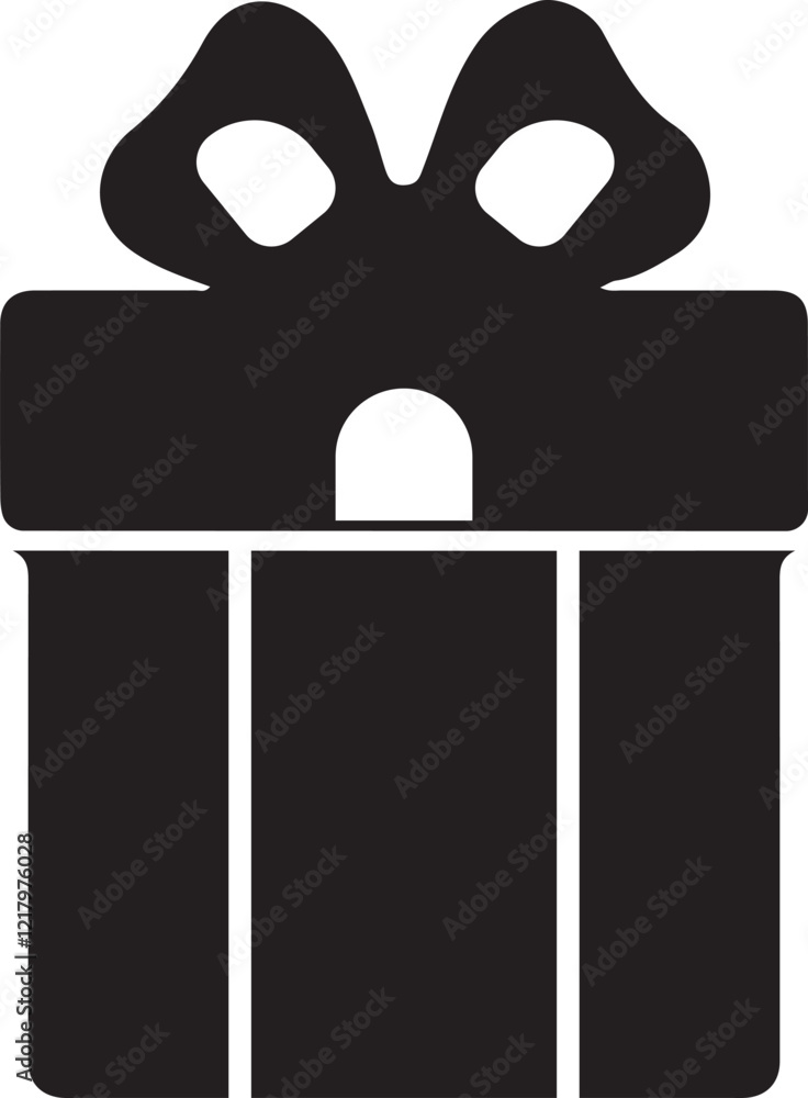 Silhouette give box and other icon flat style with vector and background design . Silhouette give box and other icon flat style with vector and background design .