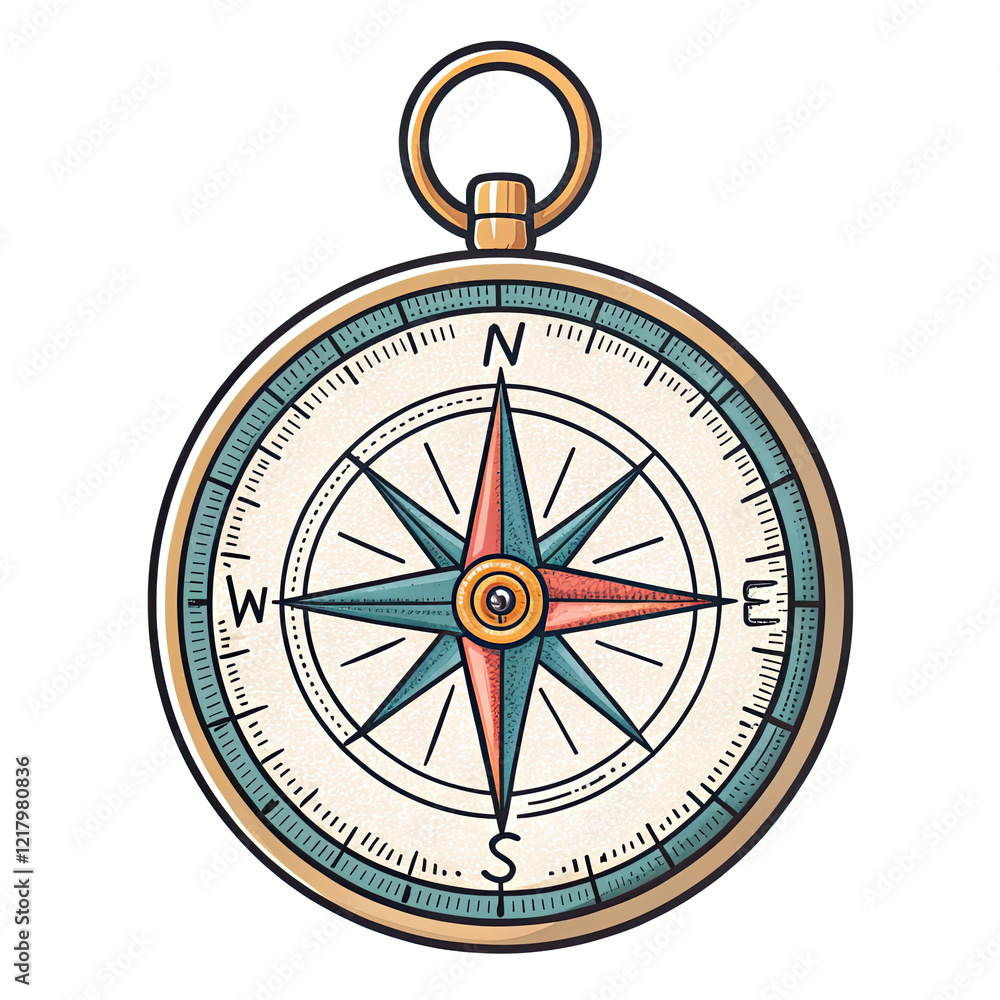 compass on a white background compass on a white background