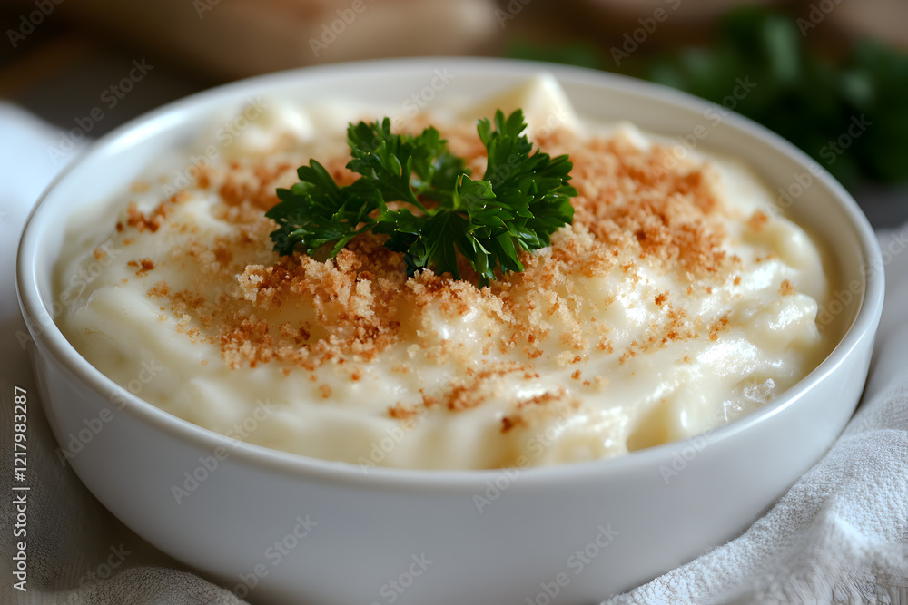 Creamy Mashed Potatoes Gourmet Dish Appetizing Food Photography Delicious Recipe Home Cooked Meal Restaurant Style Comfort Food White Bowl Garnish Parsley Creamy Mashed Potatoes Gourmet Dish Appetizing Food Photography Delicious Recipe Home Cooked Meal Restaurant Style Comfort Food White Bowl Garnish Parsley