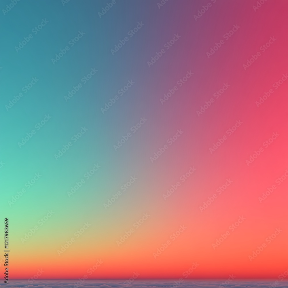 Teal, pink, and orange gradient sky. Teal, pink, and orange gradient sky.