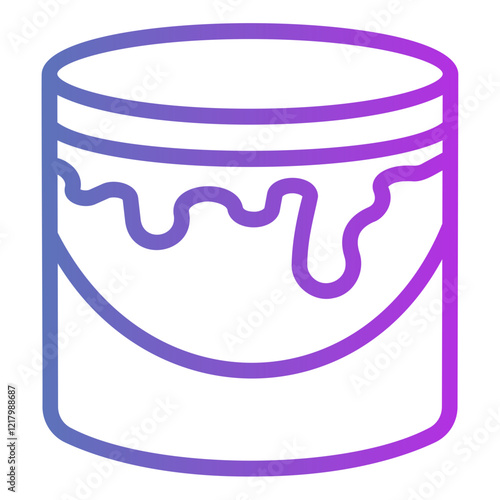 paint bucked Gradient icon