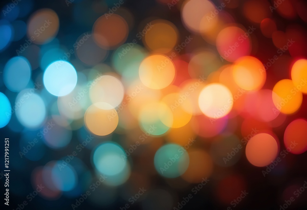 Fototapeta premium Abstract Colorful Bokeh Lights Background Image