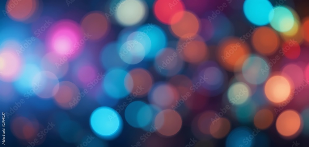 Fototapeta premium Abstract Colorful Bokeh Lights Background Image