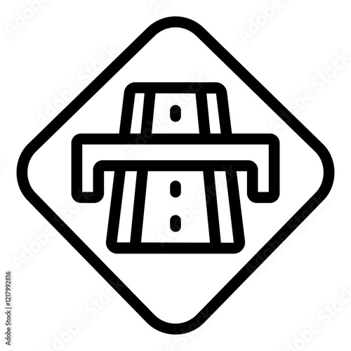 motorway Line Icon