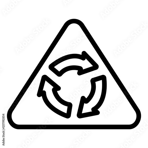 rounddabout Line Icon