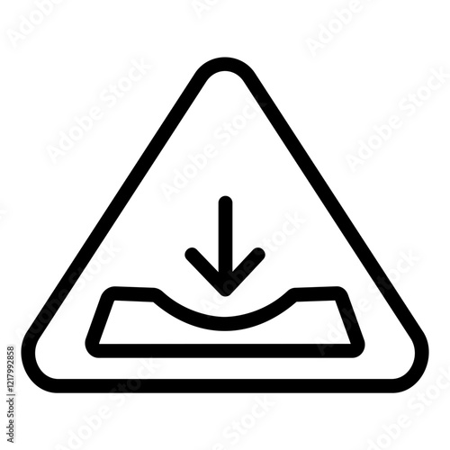 pothole Line Icon