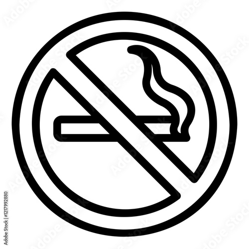 no smoking Line Icon
