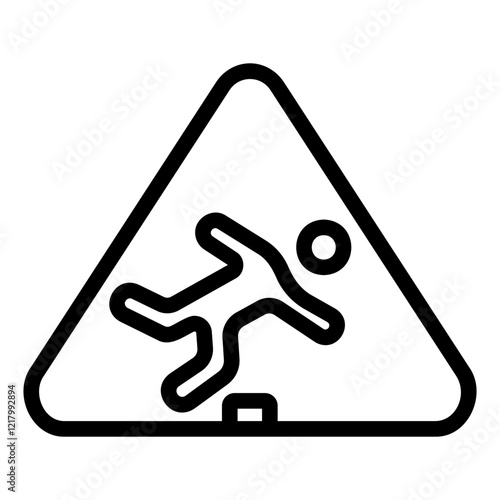 stumble Line Icon