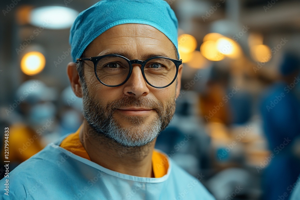 Portrait Of A Male Surgeon In An Operating Room Portrait Of A Male Surgeon In An Operating Room